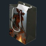 Birthday Demogorgon Creatures By a Campfire Medium Gift Bag<br><div class="desc">A majestic demogorgon creature standing near a roaring campfire,  surrounded by a group of tiny demogorgon creatures sitting in the enchanting moonlight,  evokes a sense of wonder and curiosity.
Backside text can be changed or deleted.</div>