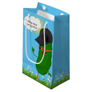 Birthday Dill Pickle with Glasses Small Gift Bag