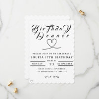 Birthday Dinner Invitation, Editable Birthday Dinn