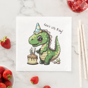 Birthday Dinosaur Napkin