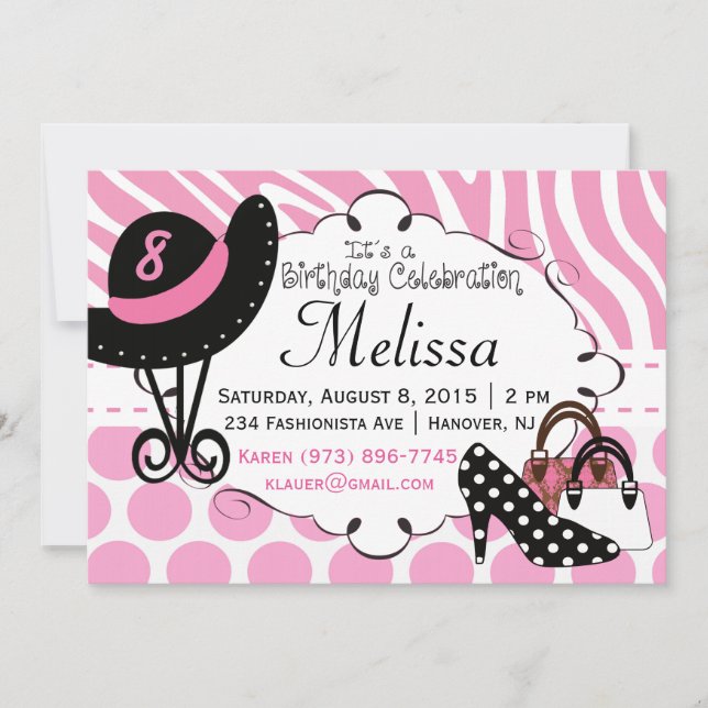 Birthday Diva Invitation (Front)