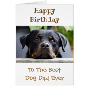 Birthday Dog Dad World's Best Ever Pet Photo