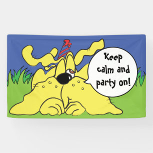 Birthday Dog HUH! Personalise Banner