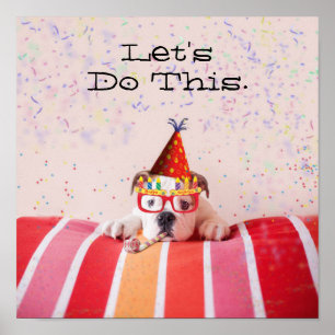 Birthday Dog Poster