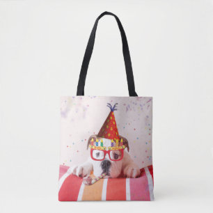 Birthday Dog Tote Bag
