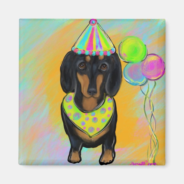 Birthday Doxie Magnet (Front)
