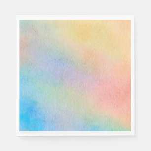 Birthday Elephant Pastel Bunch of Balloons Drawing Napkin