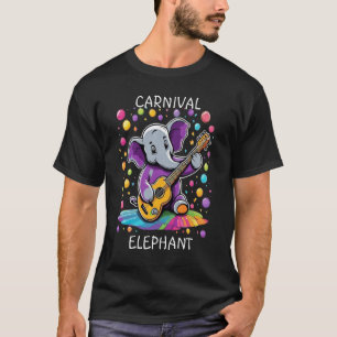 Birthday Elephant Playing Guitar T-Shirt
