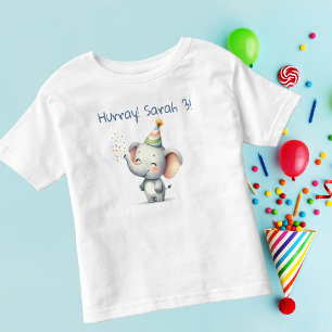 Birthday Elephant Toddler T-Shirt