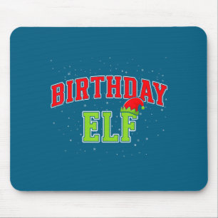Birthday Elf Christmas Family Matching Group Xmas  Mouse Mat