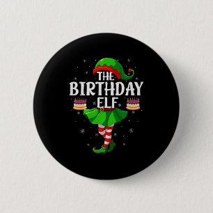 Birthday Elf Christmas Girls Women Elf Squad Xmas  6 Cm Round Badge