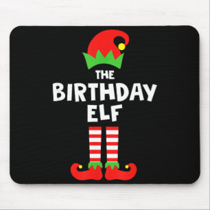 Birthday Elf Matching Group Family Holiday Christm Mouse Mat