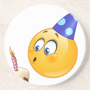 birthday emoji coaster