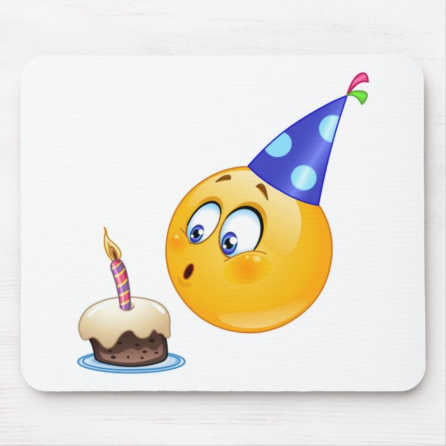 birthday emoji mouse mat (Front)