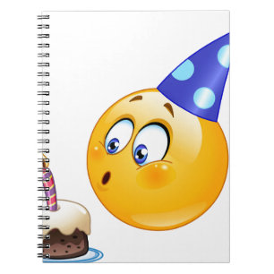 birthday emoji notebook