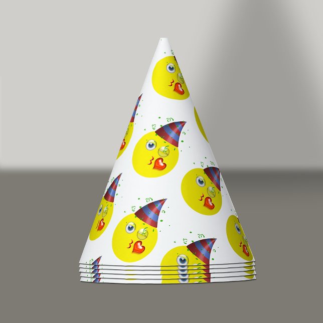 Birthday Emoji Pattern Party Hat (Creator Uploaded)