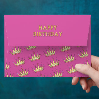 Birthday envelope for girls