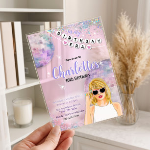 Birthday ERA swift inspired invitation