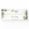 Birthday eucalyptus greenery modern welcome