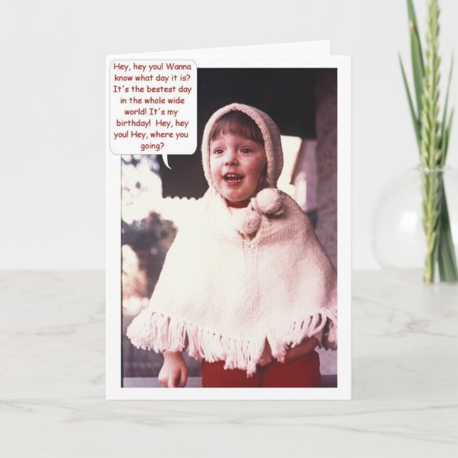 Birthday Excitement Card (Front)