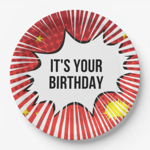 Birthday Explosion Paper Plate