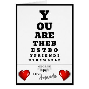 Birthday Eye Chart-Fun-Heart-Personalise-Man-