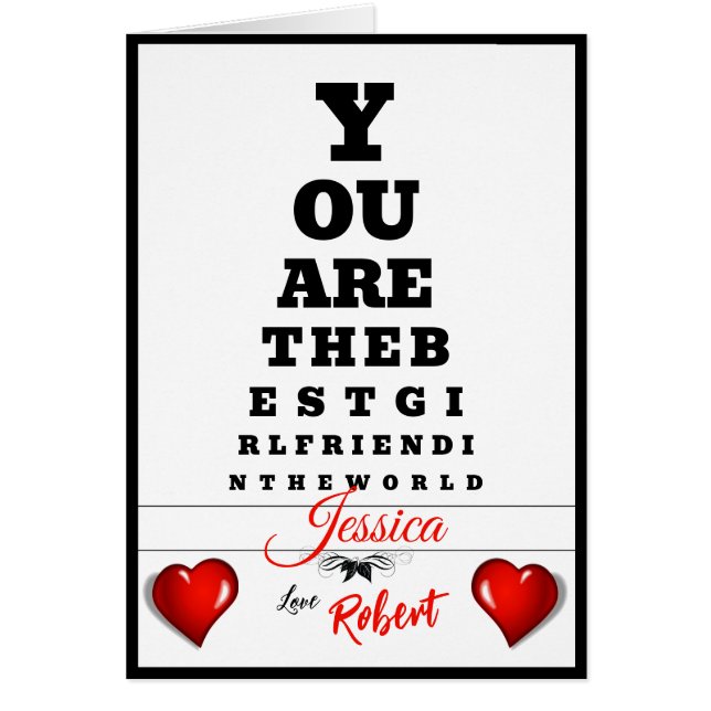 Birthday Eye Chart-Fun-Heart-Personalise-Woman- (Front)