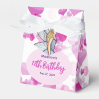 Birthday Fairy Princess Pink Hearts Fashion Sketch