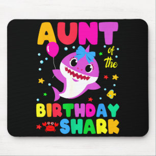 Birthday Family Aunt Of The Birthday Boy Girl Shar Mouse Mat