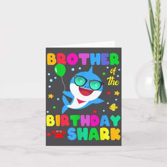 Birthday Family Brother Of The Birthday Boy Girl S Card (Front)