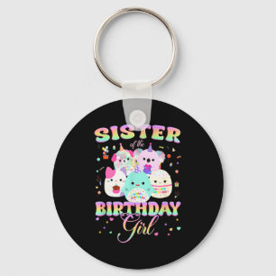 Birthday Family Squish Squad Sister Of The Birthda Key Ring