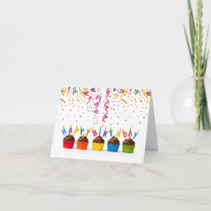 Birthday Fanfare & Streamers Birthday Card