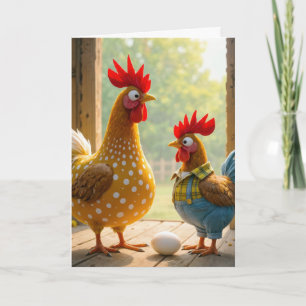 Birthday Farm Chickens For Mum Card