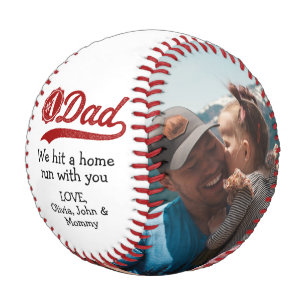 Birthday Father's Day From Kids to Dad Photo Baseball