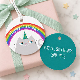Birthday Favour Tag Cute Party Thank You Tag