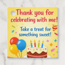 Birthday Favour Tag Printable