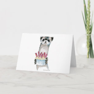 Birthday Ferret Card