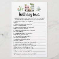 Birthday Feud game with Answers