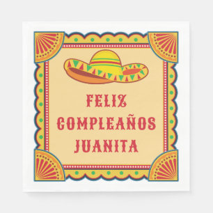 Birthday Fiesta   Feliz Cumpleanos Napkins