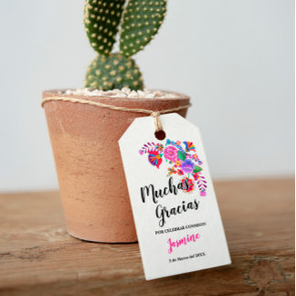 Birthday Fiesta Theme Party For Adults Gift Tag