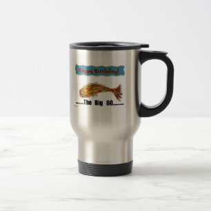 Birthday Fish 60th Travel Mug
