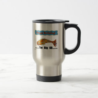 Birthday Fish 60th Travel Mug