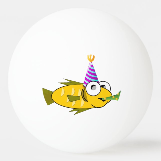 Birthday fish clipart ping pong ball (Back)