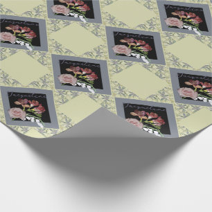 Birthday Floral  Wrapping Paper