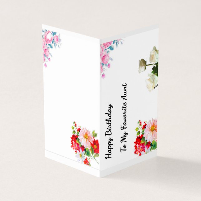 Birthday  florals to Favorite Aunt  (Outside)