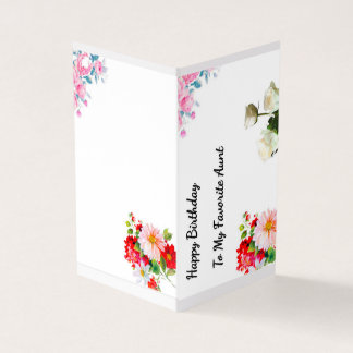 Birthday  florals to Favorite Aunt 