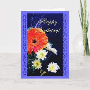 Birthday Flower bouquet Card