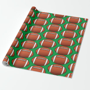 Birthday Football Wrapping Paper