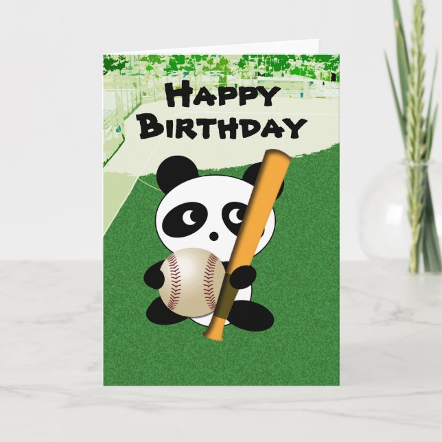 Birthday for Baseball Fan Card (Front)