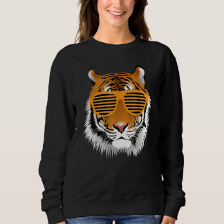 Birthday  For Boy Cool Tiger Striped Animal Theme  Sweatshirt